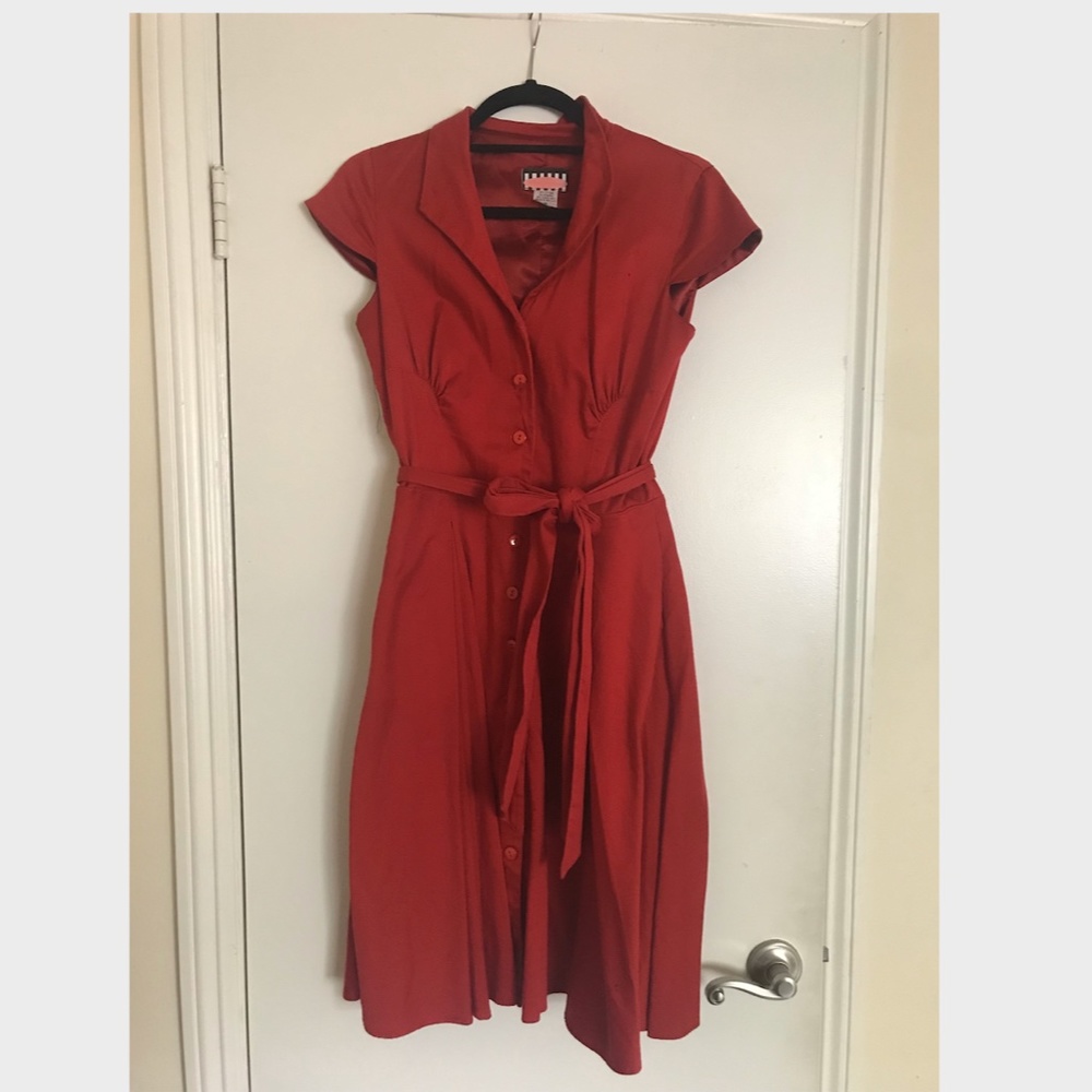 Medium Red Pin Up Girl Clothing vintage dress